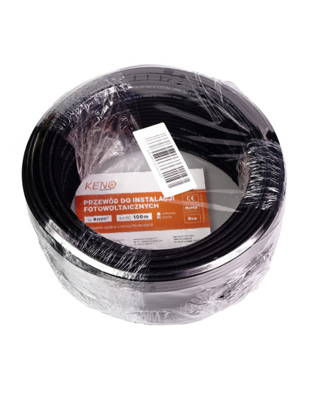 Przewod KENO 4mm czarny 100m