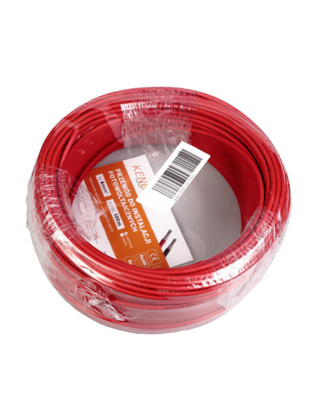 Przewod KENO 4mm czerwony 100m