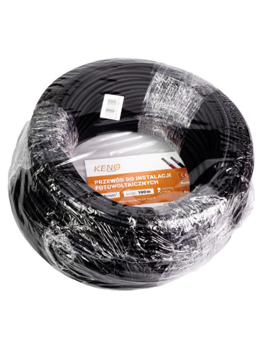 Przewod KENO 6mm czarny 100m